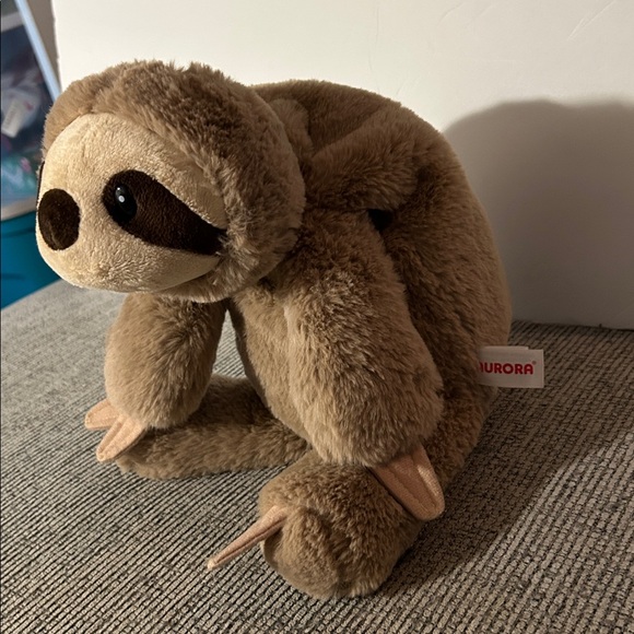 aurora Sloth Plush Toy adorable soft and cuddly - Picture 3 of 11